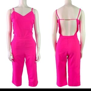 Mustard Seed pink overall jumpsuit women size small